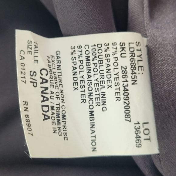 Y2K Silver and Black Le Chateau Dress Size S - Picture 5 of 7